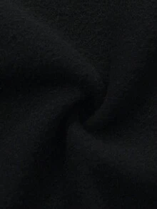 男童字母印花棒球夹克和裤子套装 - 黑色 - 查看 5