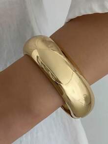 Bộ 3 chiếc vòng tay nhựa bán trong suốt bất đối xứng phóng đại dành cho nữ, độc đáo và đa năng - Nhiều màu - Xem 6