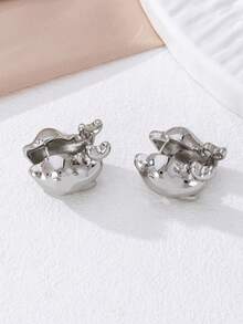 1 Pair Cute Minimalist Dolphin Shaped Stud Earrings, Suitable For Women's Daily Wear - Dolphin Earrings - View 8