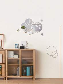 5 Peças Conjunto de Adesivos de Parede em Espelho 3D em Formato de Coração, Adesivos Autoadesivos de Acrílico em Formato de Amor para Decoração do Dia dos Namorados, Casamento, Aniversário, Decoração Doméstica, Decoração de Parede do Quarto Mais Vendida, Espelhos de Acento da Sala de Estar, Adesivos de Parede para Casa. Dourado/Prata/Preto/Vermelho Reflexivo Removível - 5 Tamanhos de Corações Interligados com Película Protetora, Descolar e Colar para Decoração da Casa, Papel de Parede, Espelhos de Parede, Pinturas Decorativas, Arte de Parede em Espelho, Ideia de Presente Campeão para Casais