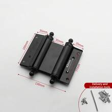 1个不锈钢门铰链，双向开启，自动关闭，加厚弹簧，静音铰链 - 彩色 - 查看 10