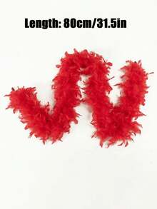 1pc Fluffy Faux Feather Scarf, Feather Shawl, Suitable For DIY Birthday Party Costumes, Wedding Photography Props, Stage Performance, Family Gatherings, Halloween Costumes, Concerts And Home Decor, Carnival Costumes And Accessories, Party Supplies. - Multicolor - View 16