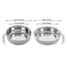 DONSU Runder 4-Liter-Chafing-Dish-Buffetwärmer aus Edelstahl mit Glasdeckel, Brennstoffhalter, Abtropfschale und abnehmbaren Pfannen