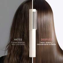 Cepillo Alisador de Pelo 3 en 1 – Alisa, Riza y Da Volumen | Calentamiento Rápido en 30 Segundos, 5 Niveles de Temperatura y Tecnología Cerámica Anti Frizz | Peina sin Daño, con Dientes 3D Antiquemaduras | Ideal para Uso Diario, Viajes o Regalo para Mujeres. - Blanco - Ver 10
