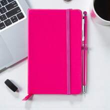 PromoClick Mini libreta de 80 hojas con boligrafo touch - Rosa - Ver 2