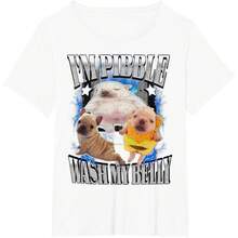 Silly Meme Pibble Wash My Belly Clean T-Shirt Soft And Comfortable In Summer - 白色 - 查看 5