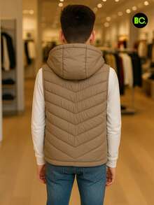 Big City Tween Boys Extended Size Tanks - Beige - View 4