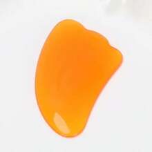 1pc Natural Resin Gua Sha Massage Tool, Suitable For Face, Neck, Back And Full Body Massage, Cleaning Tool