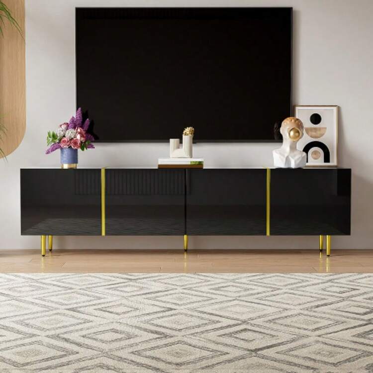 Meubles TV et centres de divertissement - Noir + MDF + 40-49 pouces - Voir 3