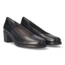 Pitillos Zapato salón piel confort mujer, Zapatos formales tacón ancho de 5 cm para mujer, Zapatos para eventos de piel - Modelo 104 - Negro - ✅ Entrega 24/72h a España (península) - Negro - Ver 6