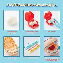 3+ Yrs Kids Dentist Toy Set, Modeling Clay Accessories Set With Plastic Molds, Educational Craft Toy Gift For Boys Girls, Suitable For Winter And New Year
