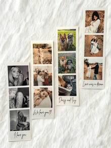 1/3/5pcs Customized Travel Fridge Magnets, Personalized Magnetic Photo Frames, Multi-Photo Collage Fridge Magnets, Travel Souvenir Photos, Panoramic Photo Fridge Magnets, Creative Rectangular Souvenirs, Couples Anniversary Gifts, Best Friend Birthday Gifts