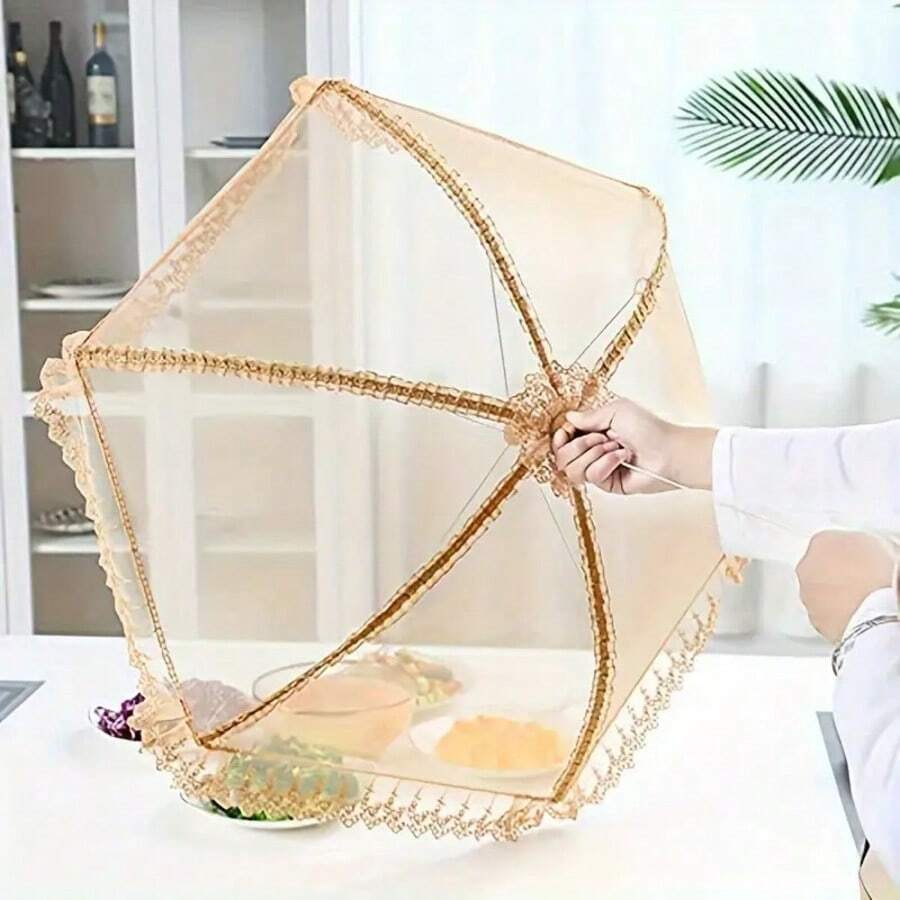 Cobertura de Alimentos Dobrável à Prova de Insetos com Tampa em Forma de Cúpula - Prato, Tigela, Jantar, Piquenique, Churrasqueira Portátil e Retrátil com Rede Contra Insetos - Cobertura de Alimentos Contra Mosquitos (Leve, Higiênica), Rede de Cobertura de Alimentos, Rede de Alimentos, Cobertura de Alimentos, Cobertura de Alimentos, Rede de Mesa de Herbívoros