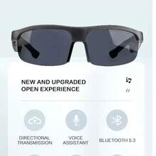 gafas inteligentes con auriculares Bluetooth inalámbricos 6.0 estéreo para música y llamadas manos libres, gafas de sol inteligentes para ciclismo y deportes al aire libre - Negro - Ver 10