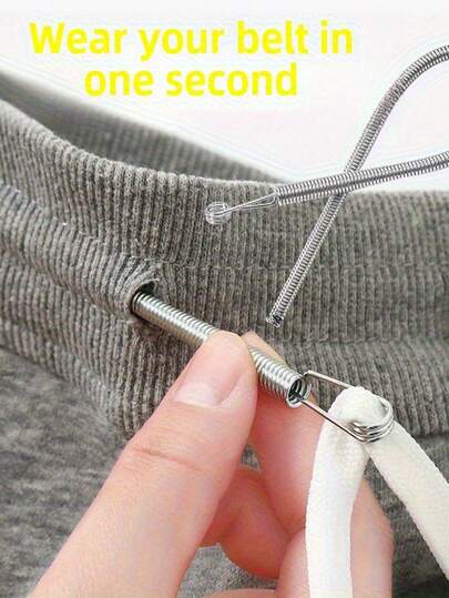 轻松穿线工具，适用于各种针线活动，家用缝纫工具，绳带穿线器，灵活穿线工具，多用途松紧带腰带穿线器，绳带辅助装置，弹簧眼穿线器