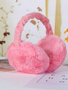 Orejeras plegables de peluche con diseño de hamburguesa, aptas para uso diario, accesorios de invierno para mantener el calor - orejeras plegables - Ver 8