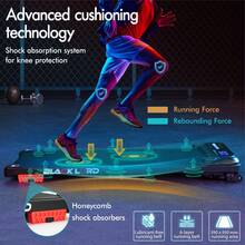 BLACK LORD Walking Pad Treadmill With 4% Incline, 4 In 1 Under Desk Treadmills For Home With Shock Absorbers LED Display Remote Control, 3.0HP, Max. 11/15 KMPH, Portable - UK Plug(220-240V) - View 4