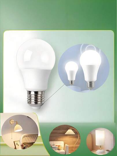 12W 6500K LED Light Bulb, 2pcs/4pcs/6pcs/8pcs Pack, E27 Screw Base, Super Bright Home/Living Room Lighting