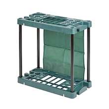 Lenoxx Garden Tool Organizer Portable Utility Rack Holds 40 Yard Tools Garage Organizers And Storage Home Essentials
