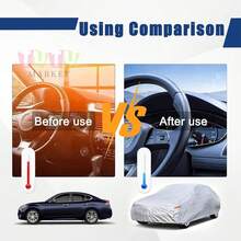 Funda Cubierta Impermeable Para Auto ProteccióN Contra Lluvia Y Polvo Talla Grande, Funda Para Coche, Funda Completa Para Coche, Funda Impermeable Para Coche, ProteccióN Para Todo Tipo De Clima, Funda Para Coche PequeñA, Funda Antipolvo, Funda Para Coche Exterior Impermeable Y A Prueba De Viento, Funda Completa Para Coche Con ProteccióN Uv Y Solar, Funda Para Coche Impermeable Y A Prueba De Polvo Con ProteccióN Solar De Verano, Funda Para Espejo Retrovisor Impermeable Para Exteriores, A Prueba De ArañAzos, Universal Funda Para Coche Impermeable ProteccióN Solar/Polvo,Grande Y Extra Grande, A Prueba De Lluvia, A Prueba De Nieve Y Resistente Al Calor, Accesorios Para Coche, Adecuada Para Todo Tipo De Coches  (L, XL) - Gris XL - Ver 6