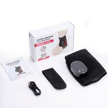 Hailicare 加热振动足部按摩器 - 双电机踝/小腿按摩，3档速度调节，3000mAh Type-C 可充电电池，可调节绑带，左右脚通用，可作为圣诞礼物送给父母和朋友 - 黑色 - 查看 14