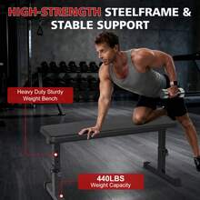 Flat Weight Bench Home Dumbbell Stool Home Fitness Strength Training Bench Comfortable Design