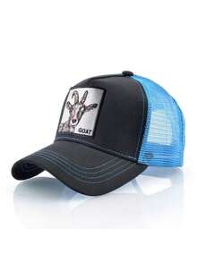 KKISSBAOBEI 1 st lastbilshatt med broderad getlapp, lämplig för avslappnad, sport, resor - Multifärgad - Visa 17