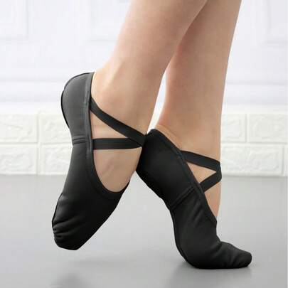 Wuyuan Stretch Canvas Ballet Shoes/Ballet Slippers With Inner Lining – Perfect Support And Comfort For Professional Dancers In Ballet, Jazz, Lyrical, Contemporary Dance, And Yoga Flexibility