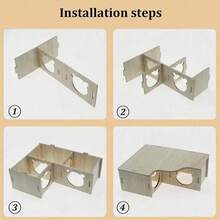 1 Pc Multi Room Wooden Hamster Maze And Hiding Place - Providing Fun Activities And Comfortable Nests For Your Pets