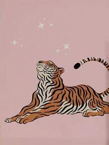 1pc Unframed Wall Art Print: Cherry Bow, Lucky Girl. Ideal Gift For Bedroom, Living Room, Hallway, Wall Art, Wall Decoration, Winter Decoration, Room Decoration Gifts, Birthday Gifts - Multicolor - View 24