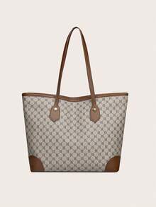 Bolso de mano casual y versátil de moda para mujer, con gran capacidad y juego de cartera, ideal para el uso diario - Multicolor - Ver 5