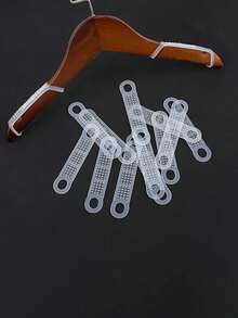 High Elasticity Transparent Rubber Hanger Covers - Non-Slip, Durable, For Wooden & One-Word Hangers, Prevents Clothes Slipping, Practical Accessory, Unfinished Material, Ideal For Retail Stores / Home Use, Suitable For All Users - Multicolor - View 3