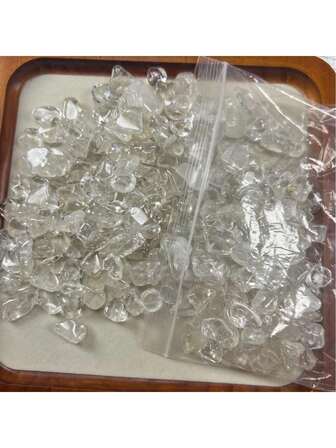 Desmagnetizador de piedra cristalina natural triturada, cuarzo amarillo al por mayor, obsidiana negra, chips de cristal de Donglingshi verde para acuario, plantas en maceta