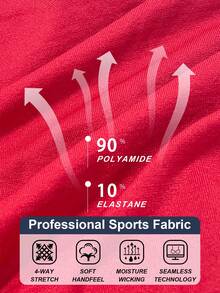 LianShengFa Striped Criss-Cross Strap Women Yoga Bra, Round Neck Sleeveless Casual Seamless Camisole, Comfortable Breathable Sleep Bra Sports Bra, Christmas - Red - View 7