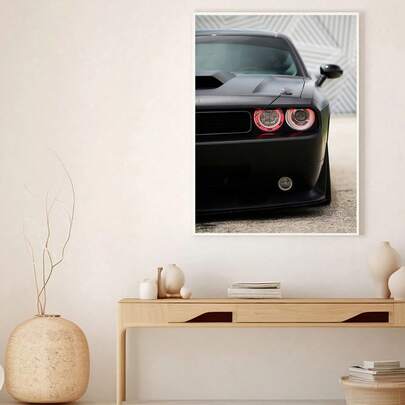 1pc Racing Car Posters Super Handsome Photos Car Canvas Painting Challenger Wall Art Aesthetic Cool Living Room Decoration Posters Canvas Painting Wall Arts Room Home Decoration Unframed