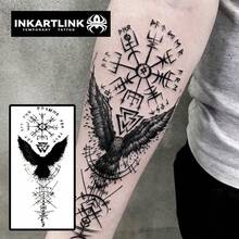 INKARTLINK 新パッケージ先行第一期 タトゥーシール 2枚セット 2週間長持ち 防水 tattoo ジャグアタトゥー 入れ墨シール 半永久的 メンズ レディース 卒業式 イベント フェス プール パーティー お祭り 旅行に活躍 魅力UP 説明書付き - 5 - チェックする 3