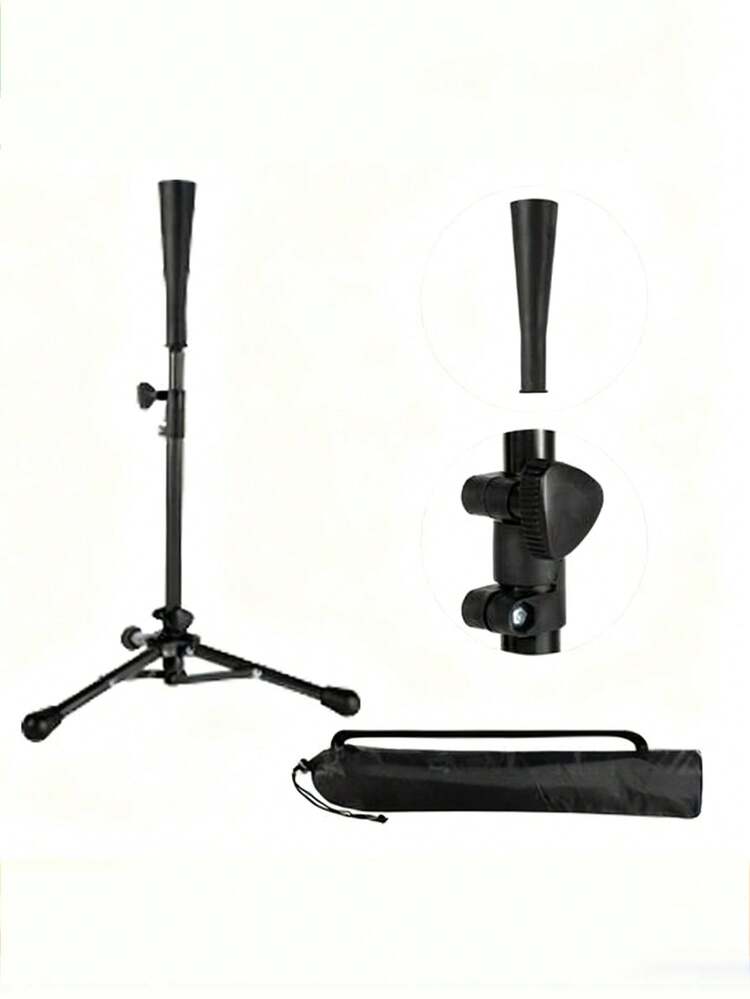 1 Set Equipo de entrenamiento de bateo de béisbol, Soporte ajustable para camiseta de bateo, Entrenador de práctica de béisbol/sóftbol - Multicolor - Añade 3