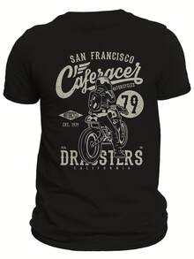 San Fransisco Cafe Racer 79 Motorcycle 's T-Shirt,This Fun Printed Casual T-Shirt Is The Perfect Gift For Valentine's Day/Christmas - 款式14 - 查看 1