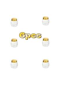 6pcs/10pcs/20pcs 2oz Honeycomb Plastic Jars With Gold Lids, Mini Honey Pots, Wide Mouth Spice Jars, Suitable For Party, Wedding, Gift Box, DIY Gifts, Jelly, Vanilla, Jam, Candy, Plastic Bottles, Best For Christmas, New Year - Multicolor - View 8