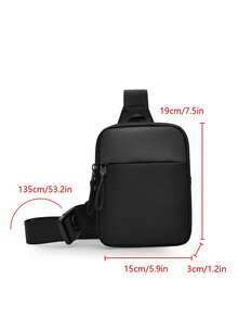 1pc New Sports Chest Pack For Men, Ultra-Small Phone Waist Bag, Multi-Function Portable Bag, Suitable For Teens, Casual Outdoor Activities, Athletic, Vacation, Travel, Graduation Gifts, Birthday Accessories - Black - View 10