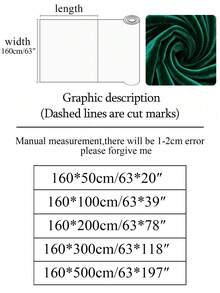 1pc Soft Dark Green Velvet Fabric With Golden Thread, Suitable For Indoor Decor Sofa Covers, DIY Sewing, Clothing, Crafts, Curtains - Dark Green - View 2