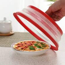 Juego de 2 Piezas Tapa Microondas Plegable Cubierta Para Microondas Tapa de Microondas Con Agarre Cubierta Plegable Para Microondass Negro y gris - Gris y rojo - Ver 8