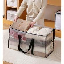 105L Capacityand100kg Load BearingWaterproof HeavyDuty Moving Storage Bags Extra Large HighCapacity TearResistant Bag With Reinforced Backpack Straps Zippered Handles Durable Oxford Fabric 2Pack - As Pic - View 2