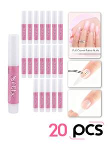 Nail Glue, Super Strong Nail Glue For Acrylic Nails Long Lasting Professional Nail Tip Glue For Press On Nails Bond For Acrylic Nails Adhesive Nail Glue For False Nail Tips 2g/0.07OZ/PCS