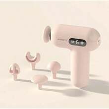 Massage Gun Deep Tissue Muscle Massage For Pain Relief Fascia Gun With 4 Massages Heads Electric Portable Hand Held Massager Gun For Back Body Sore Muscles Pain Relief Gifts Office Home Athletes Pink - LightPink - View 1