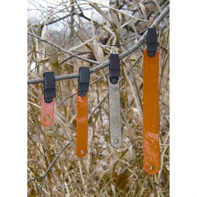 20pcs 3 Orange Reflective Tree Marker Ribbons Pack Of 20 - Highly Reflective Hanging Trail Marking Reflectors Hiking Or Hunting