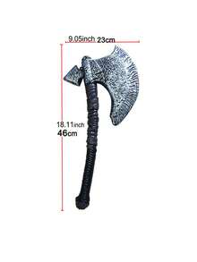 1pc Caribbean Pirate Axe Adult Toy, Halloween Costume Role Play Prop - Multicolor - View 16
