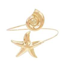 Women's Adjustable Beach Style Arm Bracelet With Shells And Starfish, 18K Gold And 925 Silver Plated - 第24頁 - 查看 3