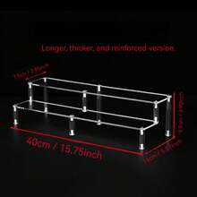 Soporte de exhibición de acrílico transparente reforzado: mayor capacidad de carga, puede sostener talla grande artículos. - Multicolor - Ver 5
