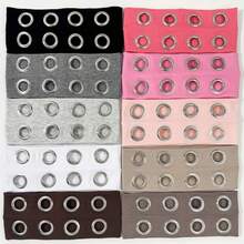 Hip-Hop Punk Style Hollowed-Out Air Eye Metallic Stretch Headband For Both Men And Women, Music Festival Rock Dark Headband Valentine's Day Travel Essential - Xám - Xem 1
